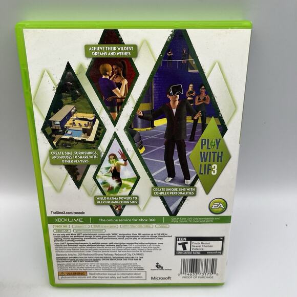The Sims 3 - Microsoft Xbox 360 Complete In Box - Picture 3 of 8